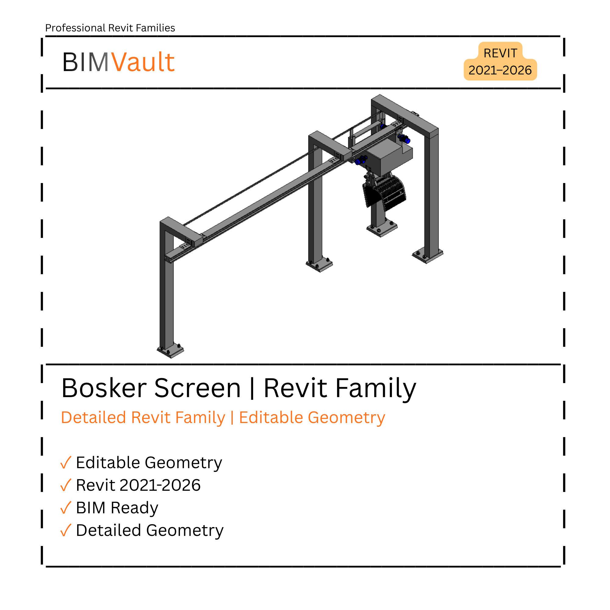Bosker Screen | Revit Family