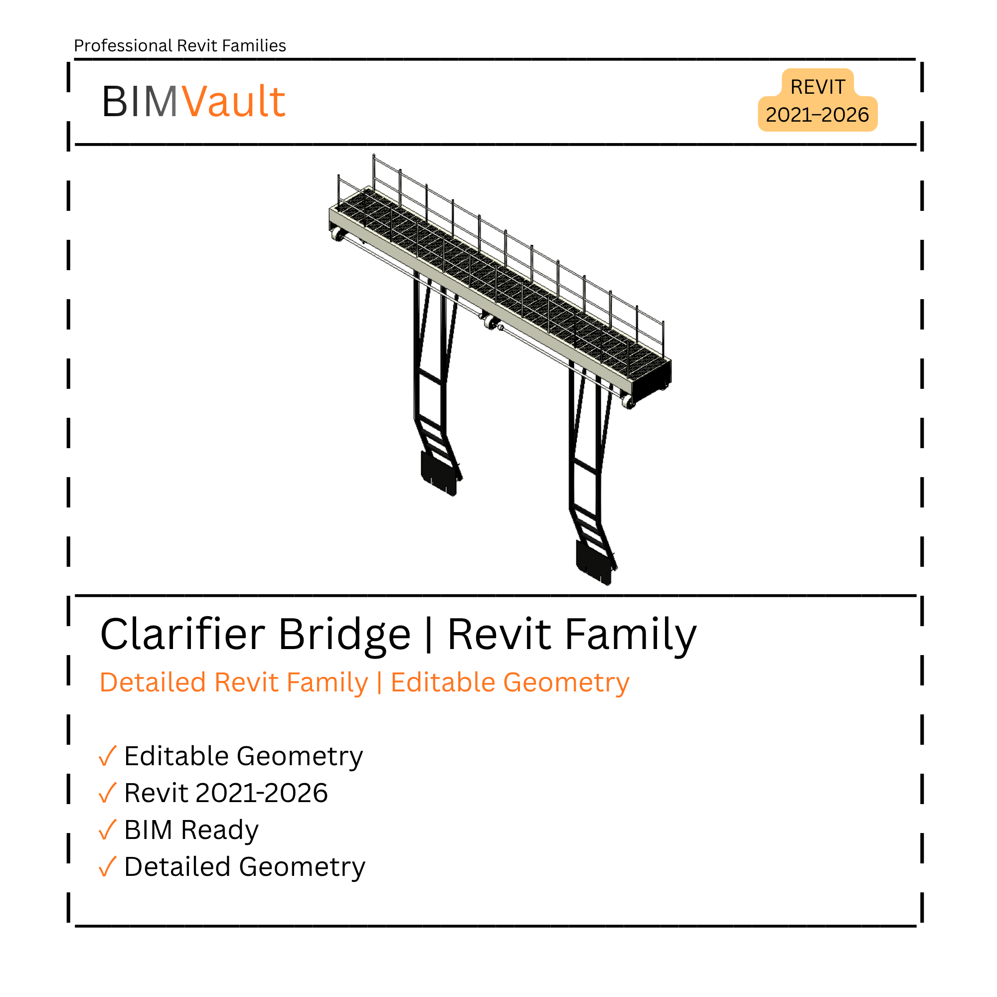 Clarifier Bridge | Revit Family