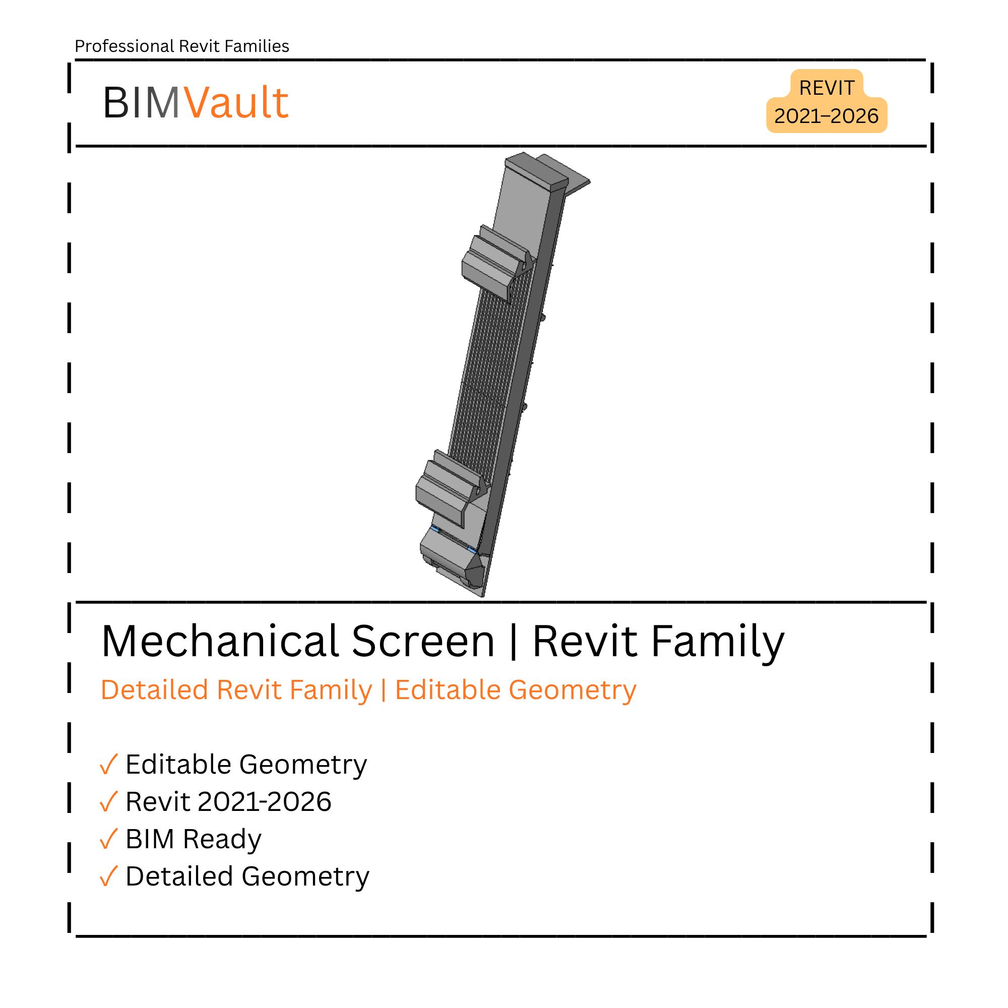 Mechanical Screen | Revit Family