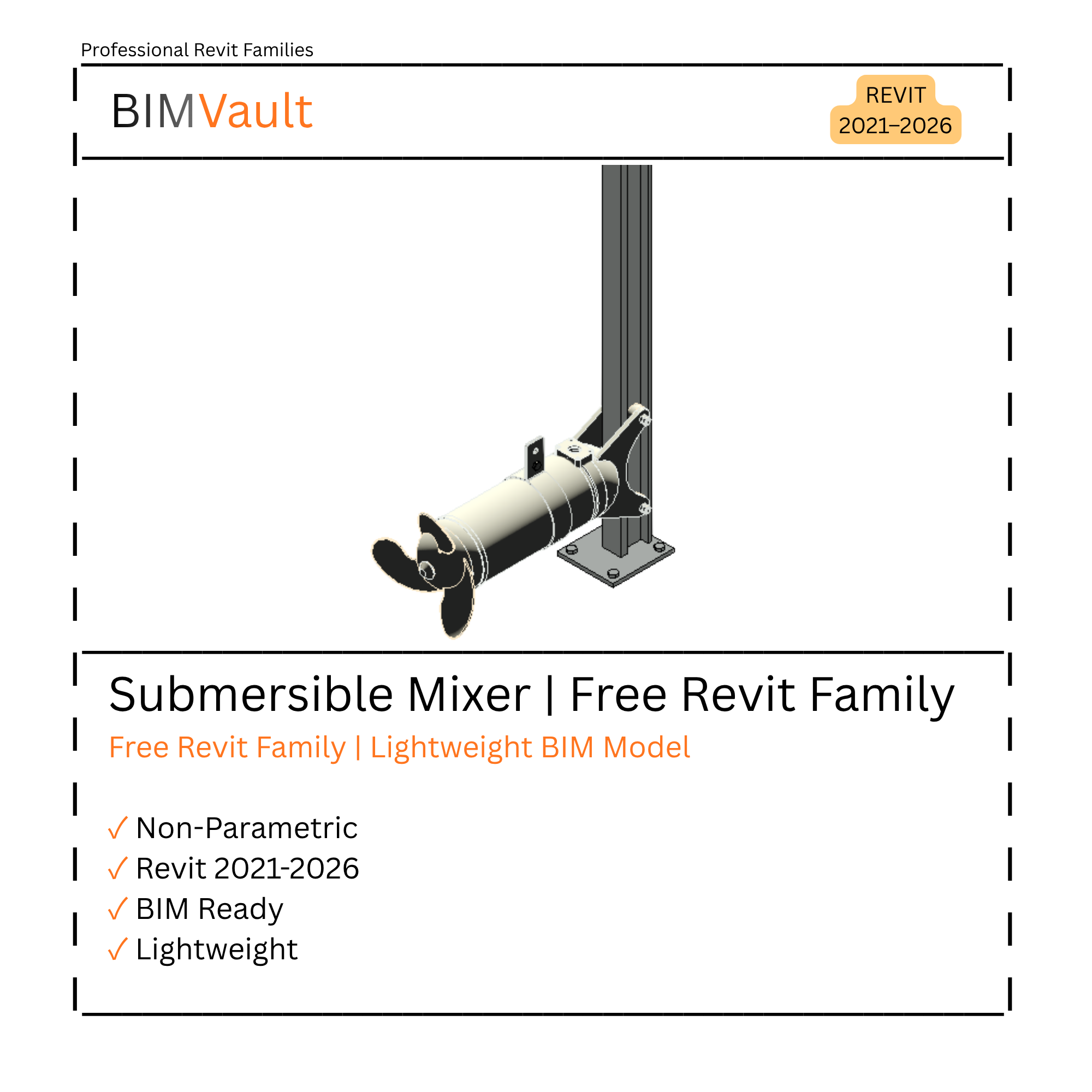 Submersible Mixer | Free Revit Family