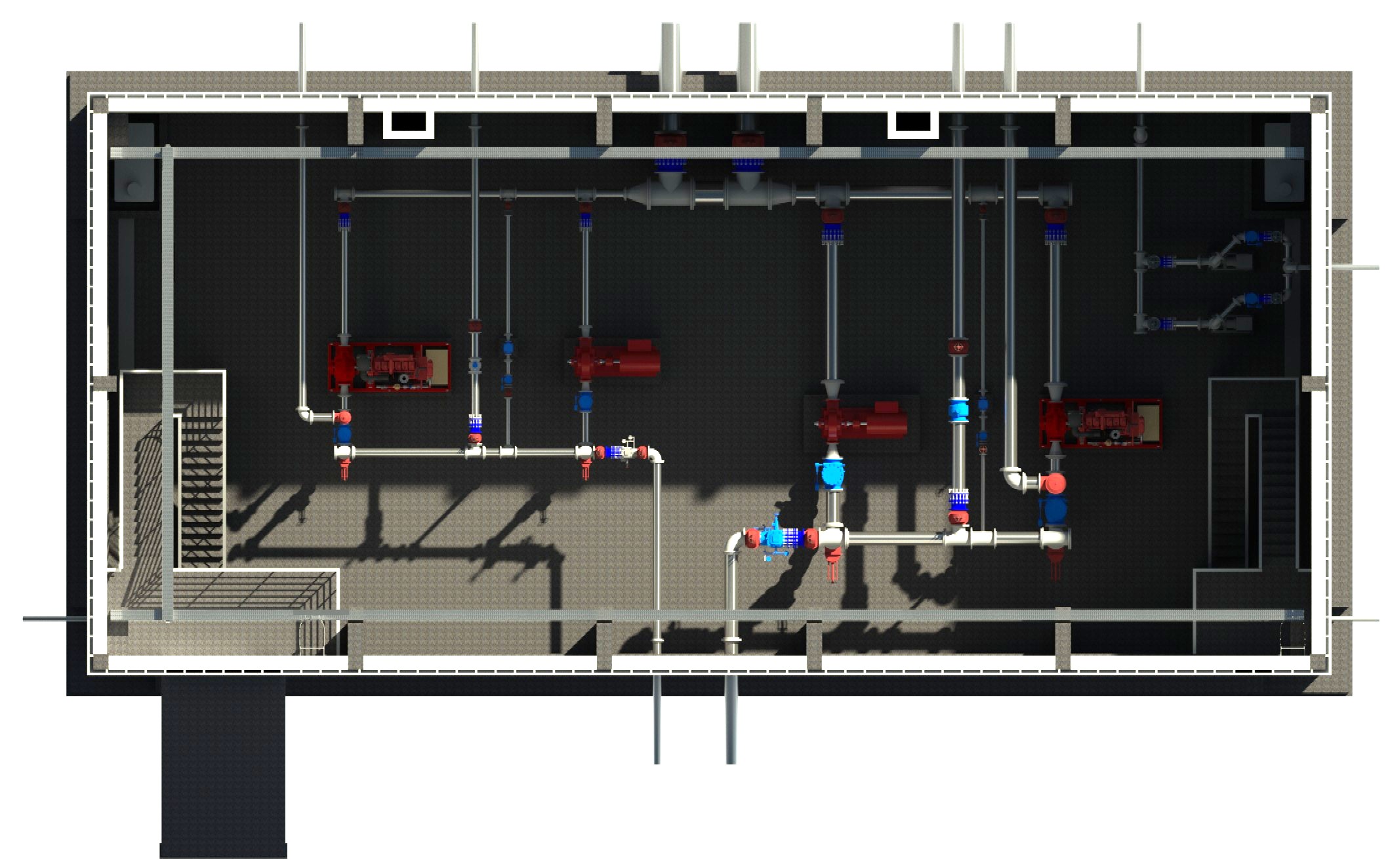 Fire Fighting Pumping Station — project view 3