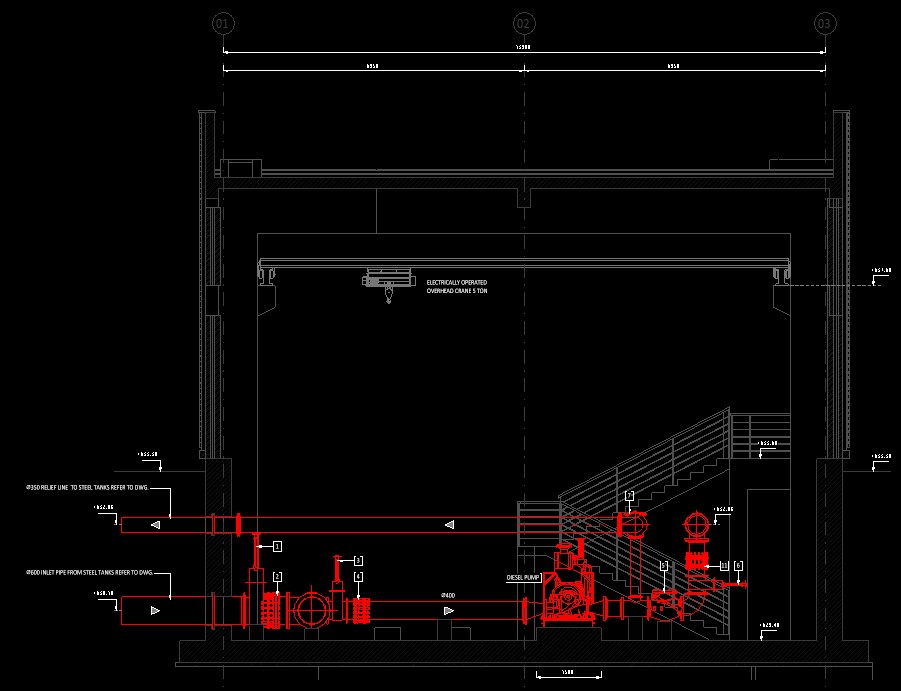 Fire Fighting Pumping Station — project view 7